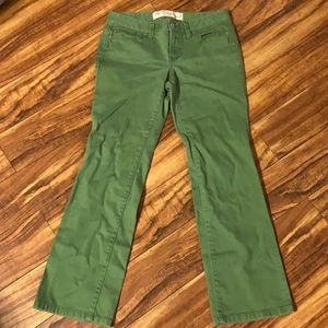 Ann Taylor Loft green jeans size 2 petite